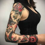 Пример женского рисунка татуировки 14.12.2020 №171 -female tattoo- tatufoto.com
