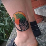 Пример рисунка татуировки апельсином 12.12.2020 №1177 -orange tattoo- tatufoto.com