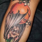 Пример рисунка татуировки апельсином 12.12.2020 №1225 -orange tattoo- tatufoto.com