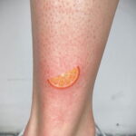 Пример рисунка татуировки апельсином 12.12.2020 №1277 -orange tattoo- tatufoto.com