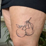 Пример рисунка татуировки апельсином 12.12.2020 №1307 -orange tattoo- tatufoto.com