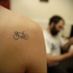 Пример рисунка татуировки про велосипед 15.12.2020 №187 -bike tattoo- tatufoto.com