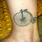 Пример рисунка татуировки про велосипед 15.12.2020 №201 -bike tattoo- tatufoto.com