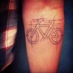 Пример рисунка татуировки про велосипед 15.12.2020 №233 -bike tattoo- tatufoto.com