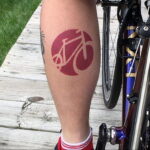 Пример рисунка татуировки про велосипед 15.12.2020 №240 -bike tattoo- tatufoto.com
