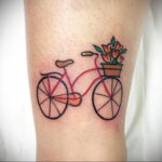 Пример рисунка татуировки про велосипед 15.12.2020 №265 -bike tattoo- tatufoto.com