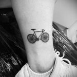 Пример рисунка татуировки про велосипед 15.12.2020 №299 -bike tattoo- tatufoto.com