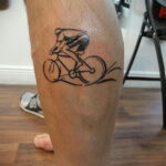 Пример рисунка татуировки про велосипед 15.12.2020 №349 -bike tattoo- tatufoto.com