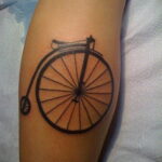 Пример рисунка татуировки про велосипед 15.12.2020 №368 -bike tattoo- tatufoto.com