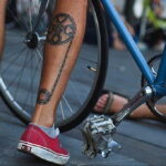 Пример рисунка татуировки про велосипед 15.12.2020 №373 -bike tattoo- tatufoto.com