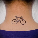 Пример рисунка татуировки про велосипед 15.12.2020 №378 -bike tattoo- tatufoto.com