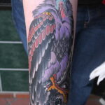 Пример рисунка татуировки птица Гриф 13.12.2020 №039 -tattoo vulture- tatufoto.com