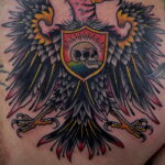 Пример рисунка татуировки птица Гриф 13.12.2020 №051 -tattoo vulture- tatufoto.com