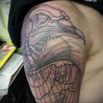 Пример рисунка татуировки птица Гриф 13.12.2020 №069 -tattoo vulture- tatufoto.com