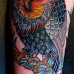 Пример рисунка татуировки птица Гриф 13.12.2020 №109 -tattoo vulture- tatufoto.com
