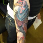 Пример рисунка татуировки птица Гриф 13.12.2020 №118 -tattoo vulture- tatufoto.com