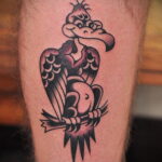 Пример рисунка татуировки птица Гриф 13.12.2020 №154 -tattoo vulture- tatufoto.com