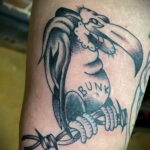Пример рисунка татуировки птица Гриф 13.12.2020 №155 -tattoo vulture- tatufoto.com