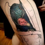Пример рисунка татуировки птица Гриф 13.12.2020 №190 -tattoo vulture- tatufoto.com