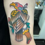 Пример рисунка татуировки птица Гриф 13.12.2020 №230 -tattoo vulture- tatufoto.com