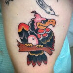 Пример рисунка татуировки птица Гриф 13.12.2020 №248 -tattoo vulture- tatufoto.com