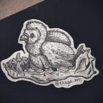 Пример рисунка татуировки птица Гриф 13.12.2020 №296 -tattoo vulture- tatufoto.com