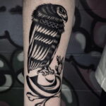 Пример рисунка татуировки птица Гриф 13.12.2020 №305 -tattoo vulture- tatufoto.com