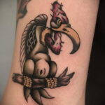 Пример рисунка татуировки птица Гриф 13.12.2020 №342 -tattoo vulture- tatufoto.com