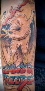 Пример рисунка татуировки птица Гриф 13.12.2020 №343 -tattoo vulture- tatufoto.com