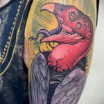 Пример рисунка татуировки птица Гриф 13.12.2020 №356 -tattoo vulture- tatufoto.com