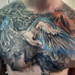 Пример рисунка татуировки птица Гриф 13.12.2020 №391 -tattoo vulture- tatufoto.com