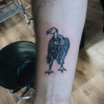 Пример рисунка татуировки птица Гриф 13.12.2020 №395 -tattoo vulture- tatufoto.com