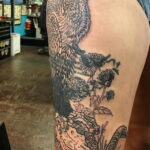 Пример рисунка татуировки птица Гриф 13.12.2020 №403 -tattoo vulture- tatufoto.com