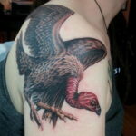 Пример рисунка татуировки птица Гриф 13.12.2020 №413 -tattoo vulture- tatufoto.com