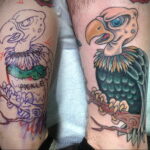 Пример рисунка татуировки птица Гриф 13.12.2020 №427 -tattoo vulture- tatufoto.com