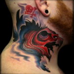 Пример рисунка татуировки птица Гриф 13.12.2020 №442 -tattoo vulture- tatufoto.com