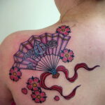 Пример рисунка татуировки с веером 13.12.2020 №031 -fan tattoo- tatufoto.com