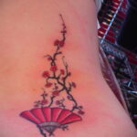 Пример рисунка татуировки с веером 13.12.2020 №035 -fan tattoo- tatufoto.com