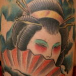 Пример рисунка татуировки с веером 13.12.2020 №043 -fan tattoo- tatufoto.com