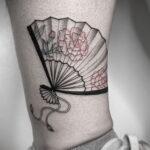 Пример рисунка татуировки с веером 13.12.2020 №059 -fan tattoo- tatufoto.com