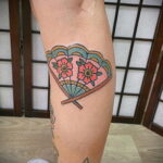 Пример рисунка татуировки с веером 13.12.2020 №095 -fan tattoo- tatufoto.com