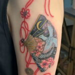 Пример рисунка татуировки с веером 13.12.2020 №104 -fan tattoo- tatufoto.com