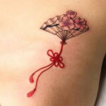 Пример рисунка татуировки с веером 13.12.2020 №106 -fan tattoo- tatufoto.com
