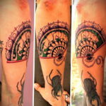 Пример рисунка татуировки с веером 13.12.2020 №108 -fan tattoo- tatufoto.com