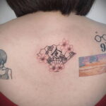 Пример рисунка татуировки с веером 13.12.2020 №120 -fan tattoo- tatufoto.com