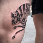 Пример рисунка татуировки с веером 13.12.2020 №123 -fan tattoo- tatufoto.com