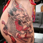 Пример рисунка татуировки с веером 13.12.2020 №125 -fan tattoo- tatufoto.com