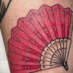 Пример рисунка татуировки с веером 13.12.2020 №147 -fan tattoo- tatufoto.com