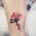 Пример рисунка татуировки с веером 13.12.2020 №151 -fan tattoo- tatufoto.com