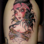 Пример цветного рисунка татуировки 14.12.2020 №121 -color tattoo- tatufoto.com